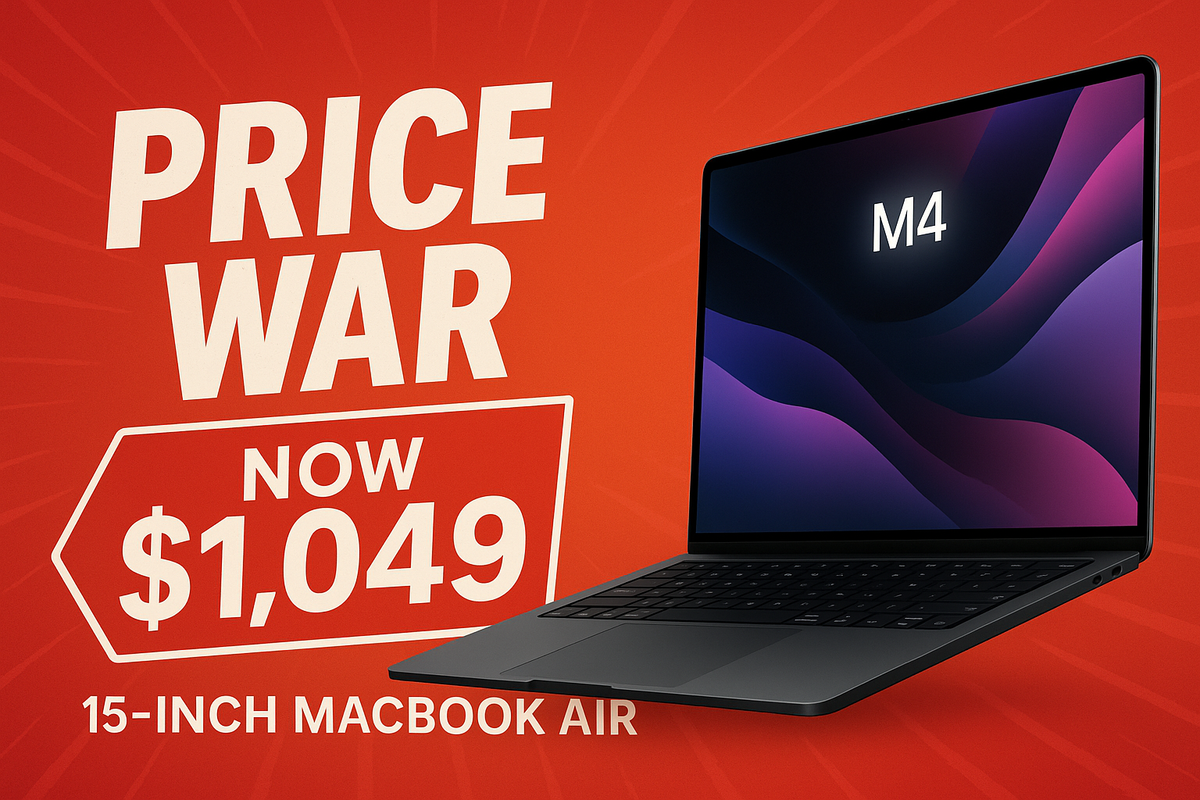 May Price War: 15-Inch M4 MacBook Air Drops to $1,049