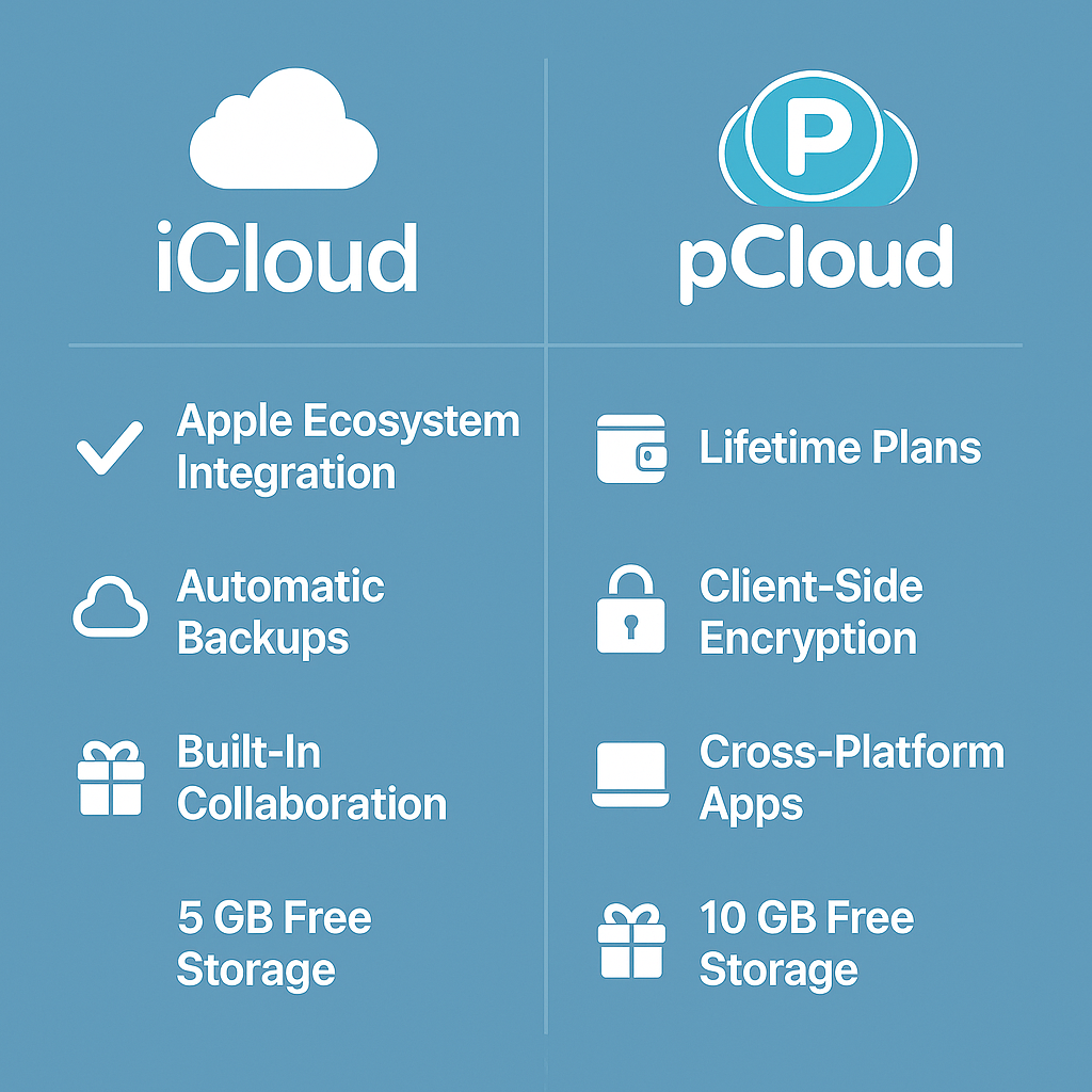 iCloud vs. pCloud: The Ultimate iOS Storage Showdown